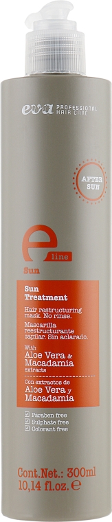 Восстановитель для волос после пляжа и бассейна - Eva Professional E-Line Sun Treatment — фото N1
