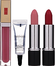 Парфумерія, косметика Набір - Elizabeth Arden (lip/gloss/6.5ml + lip/gloss/6ml + lipsticks/3.5g + bag)