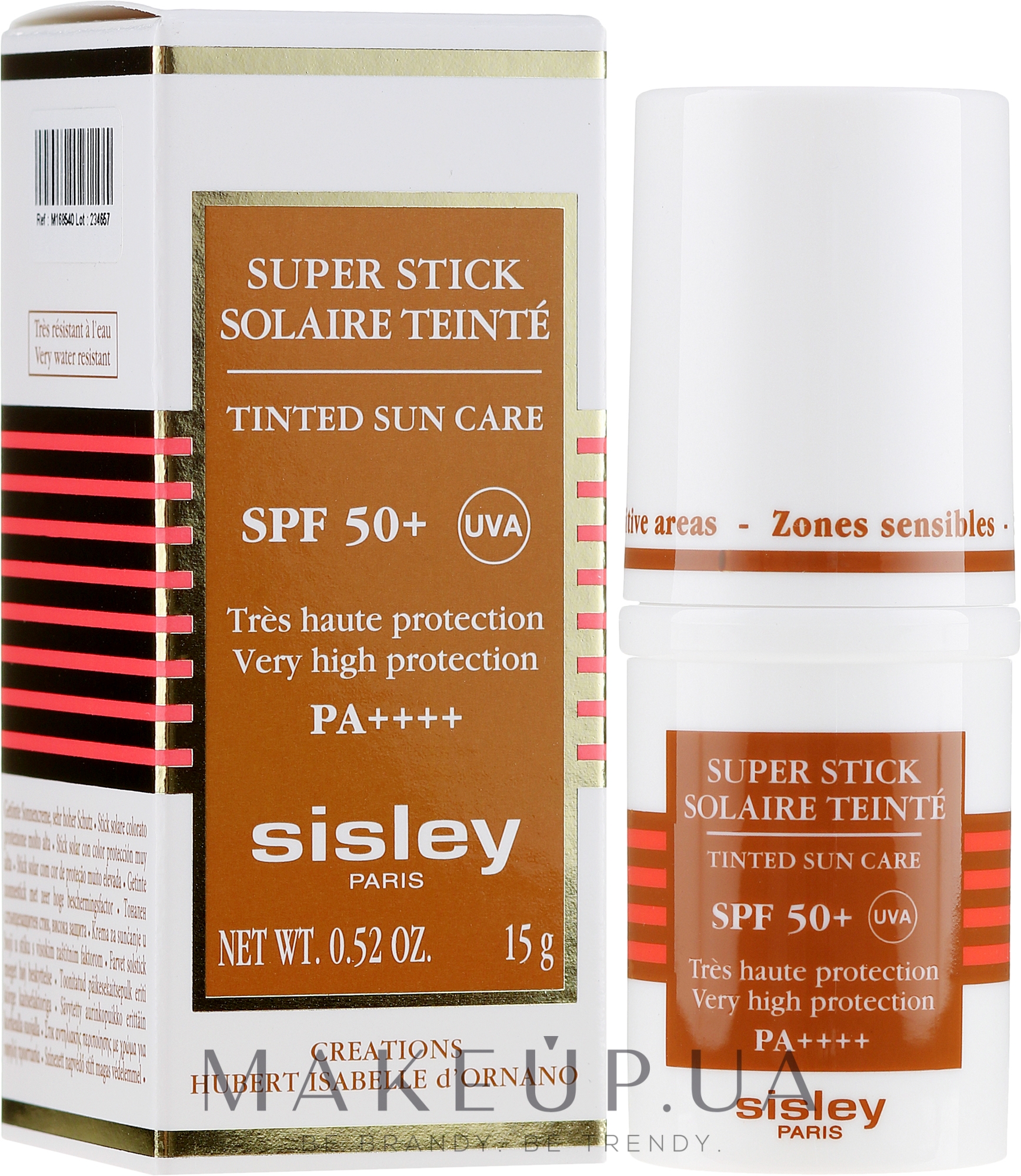 Сонцезахисний відтінковий суперстік для обличчя - Sisley Super Soin Solaire SPF 50+ — фото 15g