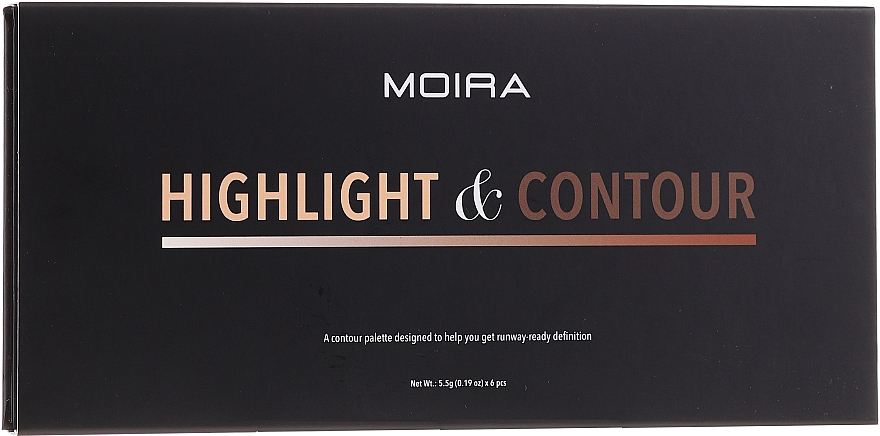 Палетка для контурування обличчя - Moira Highlight & Contour Palette — фото N3