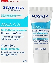 Активно увлажняющий легкий крем - Mavala Aqua Plus ulti-Moisturizing Featherlight Cream (пробник) — фото N2