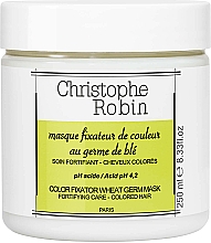 Парфумерія, косметика Маска для фарбованого волосся - Christophe Robin Color Fixator Wheat Germ Mask