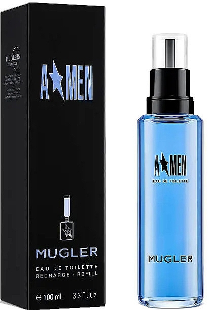 Mugler A Men Rubber Recharge Refill Bottle - Туалетная вода (сменный блок) — фото N1