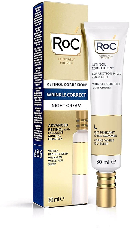 Крем для глаз ночной - Roc Retinol Correxion Wrinkle Correct Night Cream — фото N1