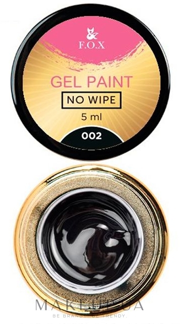 Гель-краска без липкого слоя - F.O.X Gel Paint No Wipe — фото 002