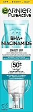 Легкий денний флюїд для обличчя - Garnier Pure Active BHA+ Niacynamid Daily UV Anti-Imperfection Fluid — фото N1