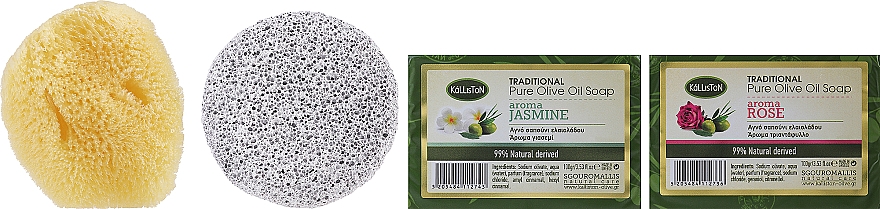 Набор - Kalliston Kit (soap/100g*2 + stone/1pcs + sponge/1pcs) — фото N2