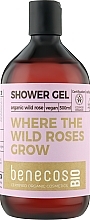 Гель для душу - Benecos Shower Gel Organic Wildrose — фото N1