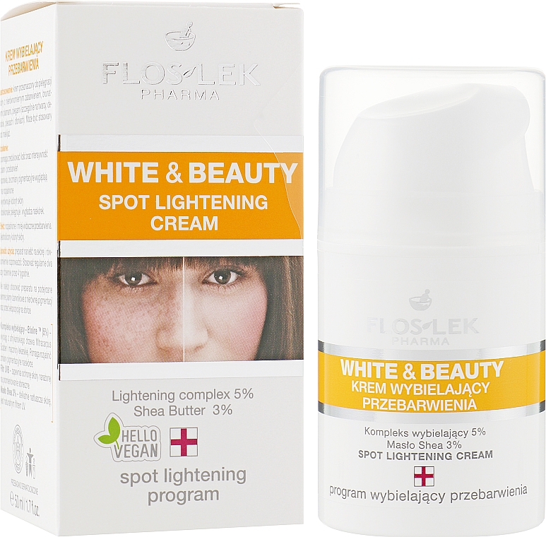 Крем освітлюючий пігментні плями - Floslek White & Beauty Spot Lightening Cream — фото N1