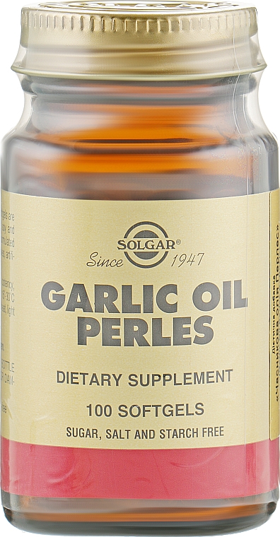 Дієтична добавка "Олія часнику" - Solgar Garlic Oil — фото N1