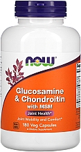 Спортивный препарат для суставов и связок, в капсулах - Now Foods Glucosamine & Chondroitin with MSM  — фото N4