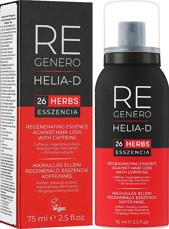 Восстанавливающая эссенция с кофеином против выпадения волос - Helia-D Regenero Caffeine Regenerating Essence Against Hair Loss — фото N2
