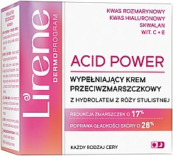 Духи, Парфюмерия, косметика Крем от морщин с гидролатом розы - Lirene Acid Power Anti-Wrinkle Cream
