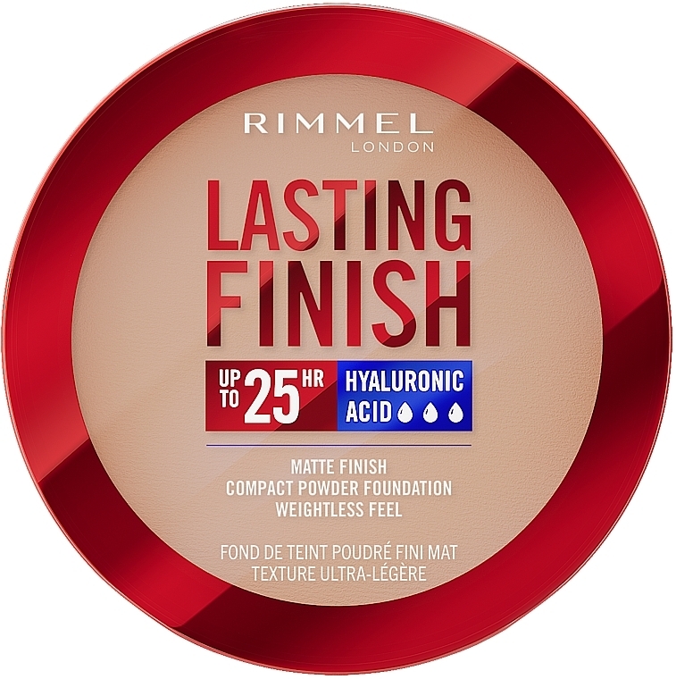 Матова компактна пудра для обличчя - Rimmel Lasting Finish Compact Powder Foundation — фото N1