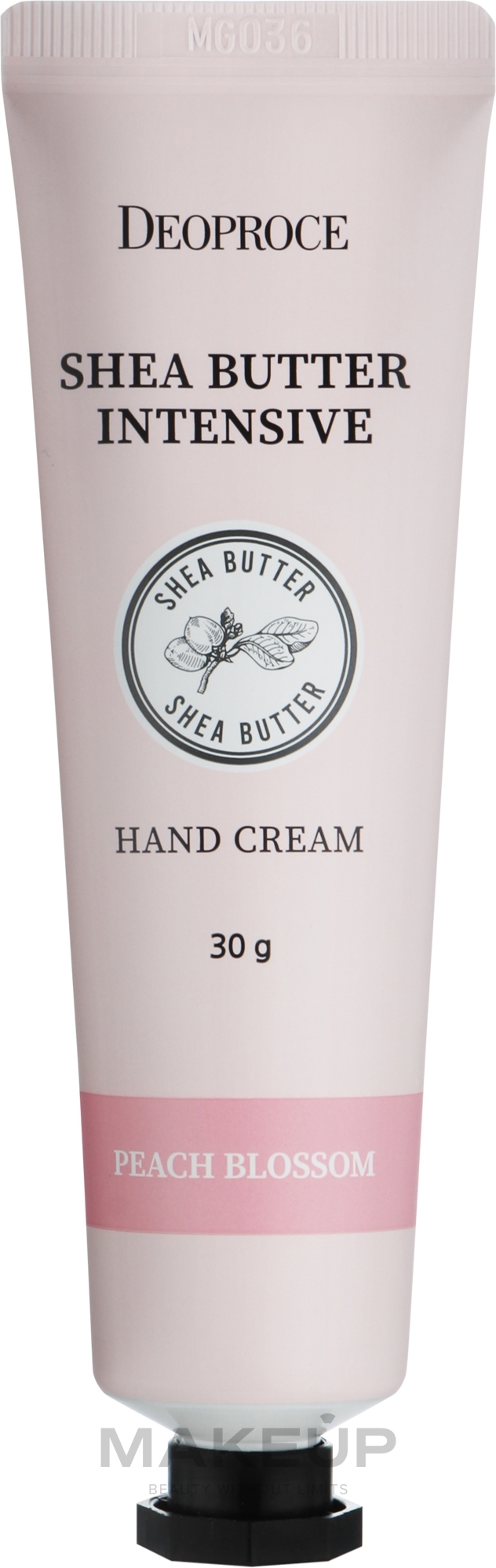 Крем для рук з ароматом квітучого персика - Deoproce Shea Butter Intensive Hand Cream Peach Blossom — фото 30g