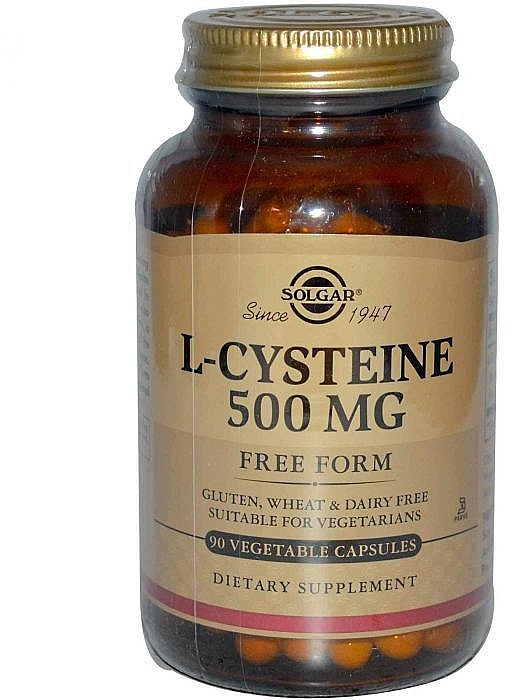 L-цистеин, 500мг - Solgar L-Cysteine — фото N1