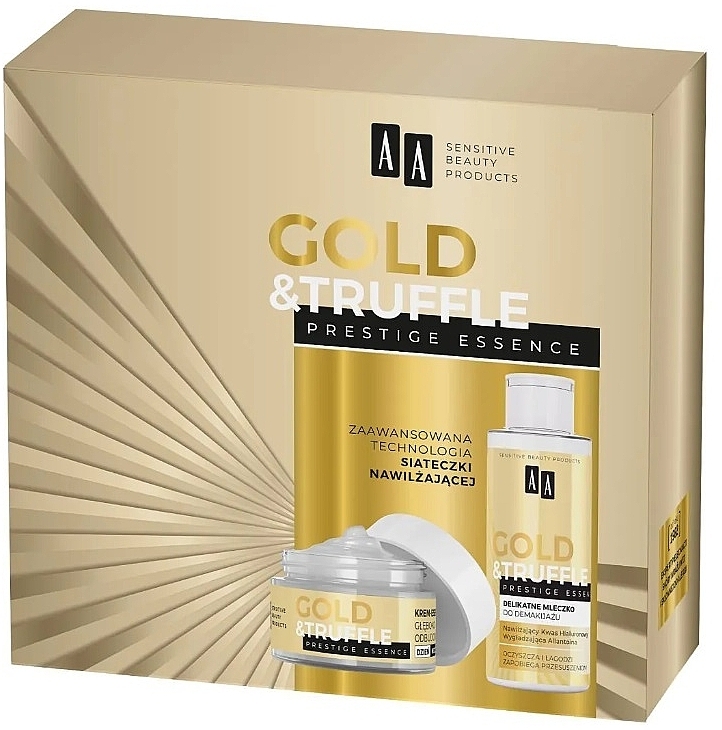 Набор - AA Gold & Truffle 65+ (cr/50ml + milk/150ml) — фото N1