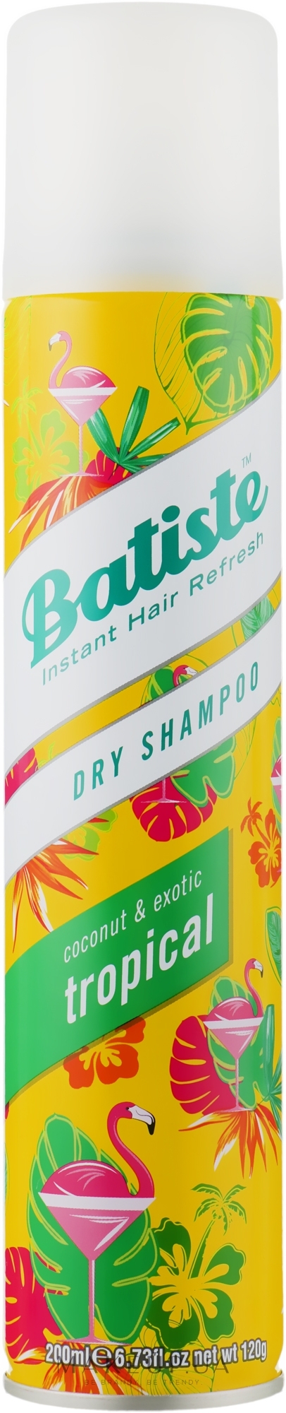Сухой шампунь - Batiste Dry Shampoo Coconut and Exotic Tropical — фото 200ml