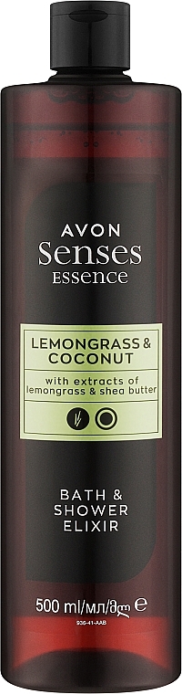 Еліксир для ванни та душу "Лемонграс і кокос" - Avon Senses Essence Lemongrass & Coconut Bath & Shower Elixir — фото N1