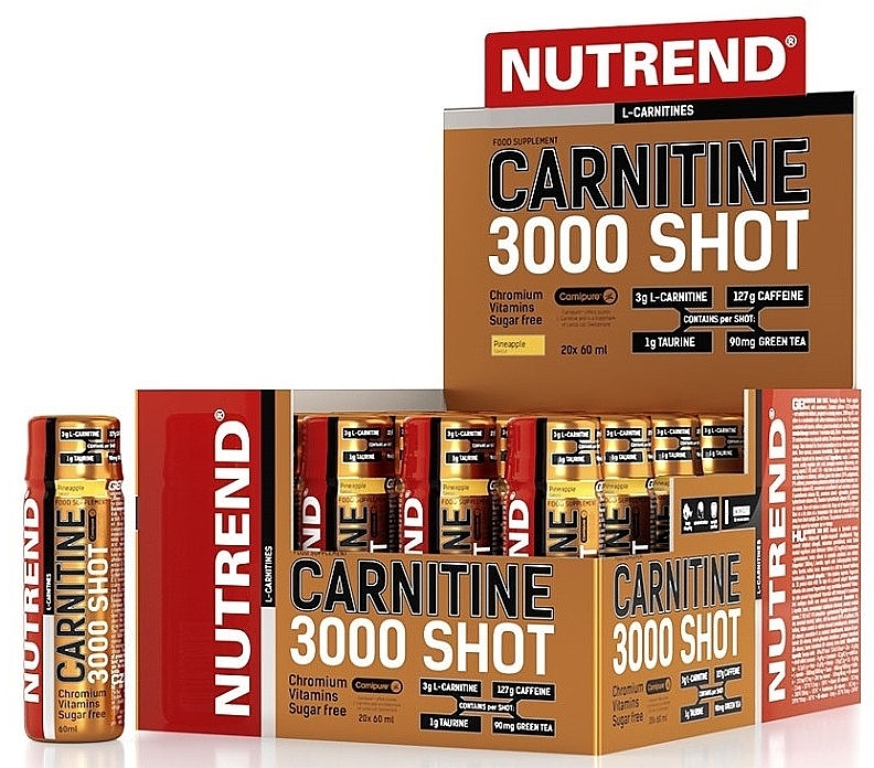 Дієтична добавка - Nutrend Carnitine 3000 Shot Orange — фото N1