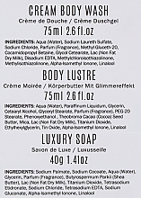 Набор - Scottish Fine Soaps Au Lait Noir (sh/gel/75ml + b/cr/75ml + soap/40g) — фото N7