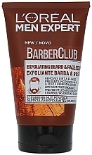 Духи, Парфюмерия, косметика Скраб для лица и бороды - L'Oreal Paris Men Expert Barber Club Exfoliating Beard & Face Scrub