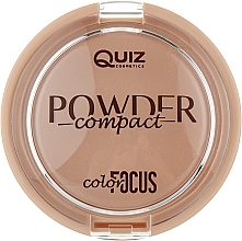 Компактна пудра без дзеркала - Quiz Cosmetics Color Focus Powder — фото N2