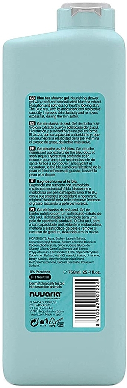 Гель для душу "Блакитний чай" - Dicora Urban Fit Detox Blue Tea Shower Gel — фото N2