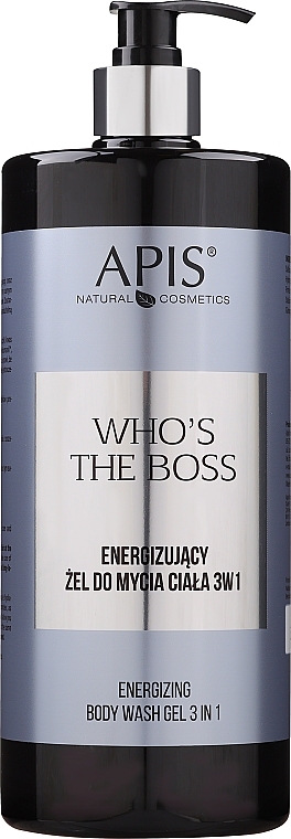 Енергетичний гель для душу 3 в 1 - APIS Professional Who's The Boss Energizing Body Wash Gel 3 in 1 — фото N1