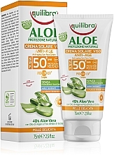 Духи, Парфюмерия, косметика Защитный крем для лица - Equilibra Aloe Viso Anti-Age Spf 50