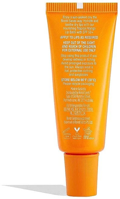 Солнцезащитный бальзам для губ - Bondi Sands Sunscreen Lip Balm SPF50+ Tropical Mango — фото N2