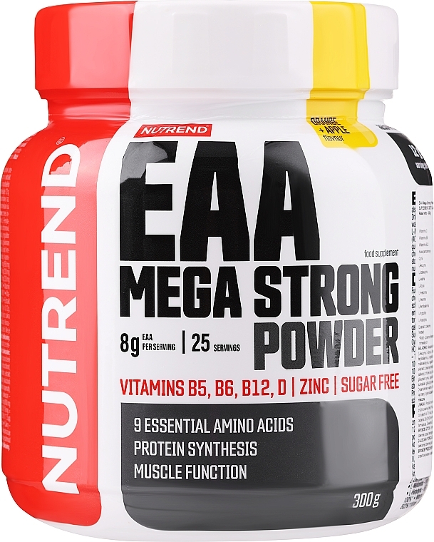 Амінокислоти "Апельсин + яблуко" - Nutrend EAA Mega Strong Powder — фото N1