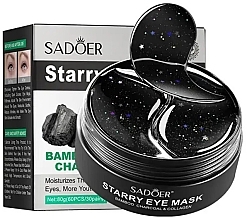 Патчи для глаз с бамбуковым углем - Sadoer Bamboo Charcoal Starry Eye Mask — фото N1