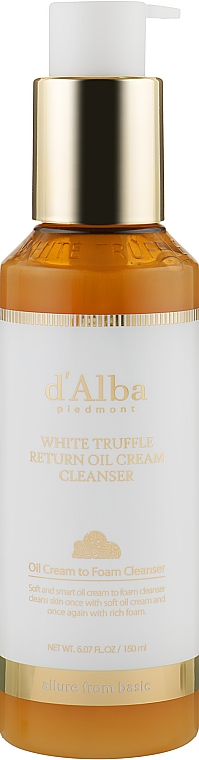 Очищувальний крем-олія для обличчя - D'Alba White Truffle Return Oil Cream Cleanser