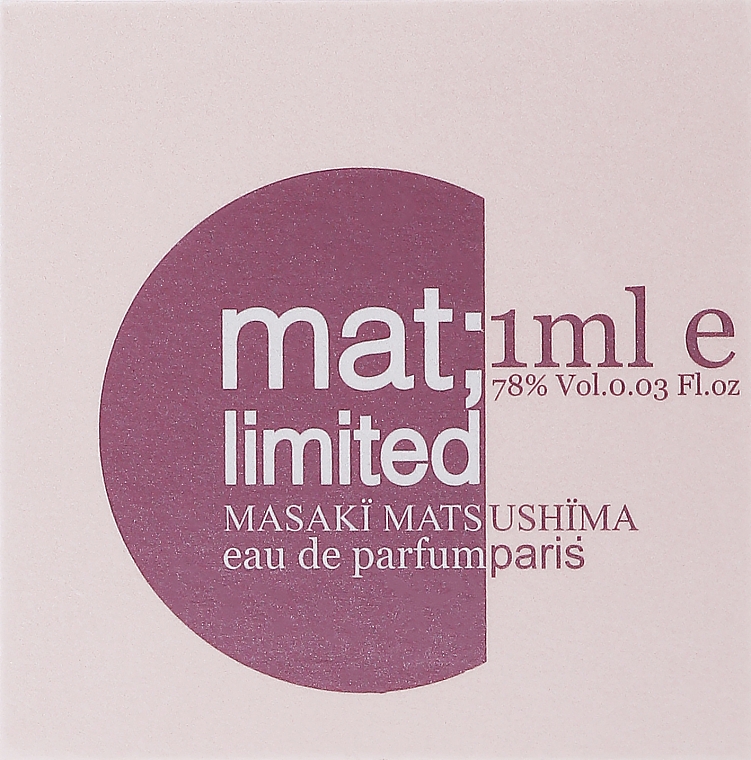 Masaki Matsushima mat; limited - Парфюмированная вода (пробник) — фото N2