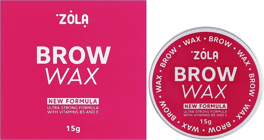 Воск для фиксации бровей - Zola Brow Wax (мини) — фото N2