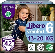Подгузники Comfort 6 (13-20 кг), 42 шт. - Libero — фото N1