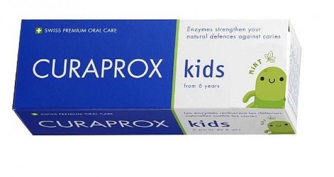 Зубная паста детская ферментная со свежим вкусом сладкой мяты - Curaprox Kids Mint Toothpaste — фото N2