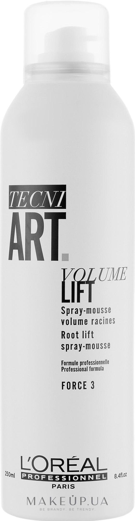 Мусс-спрей для прикорневого объема - L'Oreal Professionnel Tecni.art Volume Lift Spray-Mousse — фото 250ml