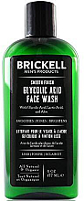 Парфумерія, косметика Засіб для вмивання з гліколевою кислотою - Brickell Men's Products Smooth Finish Glycolic Acid Face Wash