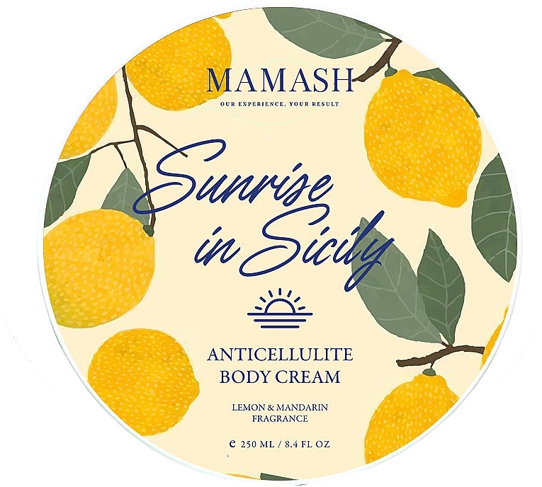 Антицелюлітний крем для тіла "Sunrise in Sicily" - Mamash Anticellulite Body Cream — фото N1