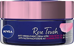 Парфумерія, косметика Нічний крем проти зморщок - NIVEA Rose Touch Anti-Wrinkle Night Cream