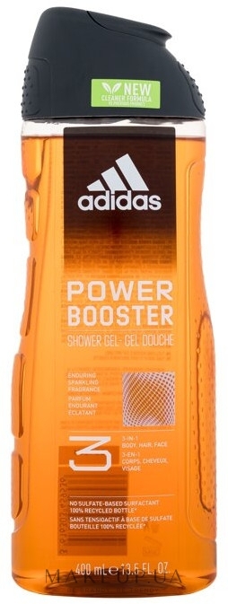 Гель для душа 3 в 1 - Adidas Adidas Power Booster Shower Gel 3-In-1 — фото 400ml