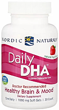 Духи, Парфюмерия, косметика Пищевая добавка со вкусом клубники 1000 мг "Рыбий жир" - Nordic Naturals Daily DHA