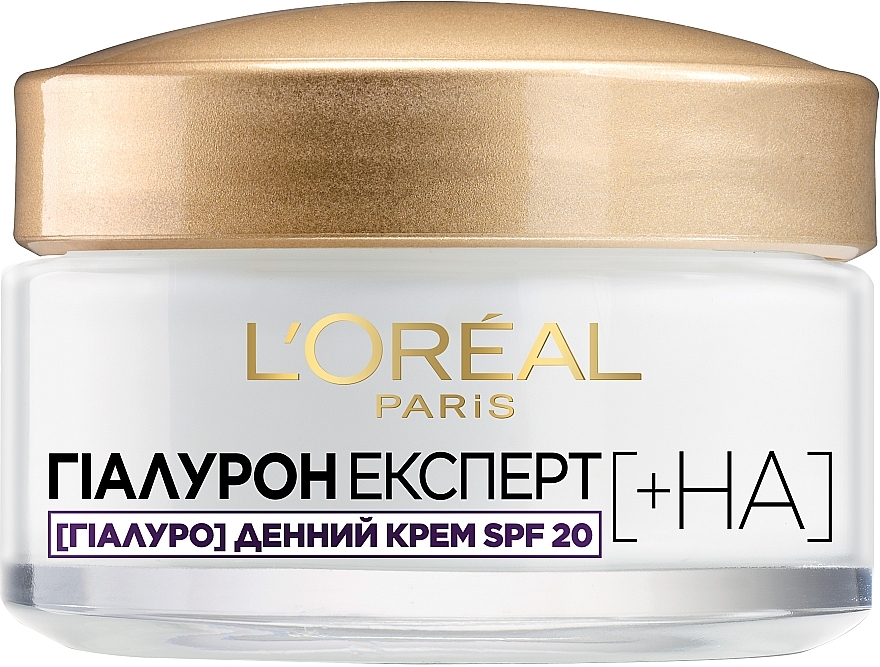 Восполняющий увлажняющий дневной крем с гиалуроновой кислотой для всех типов кожи лица SPF20 - L'Oreal Paris Hyaluron Expert
