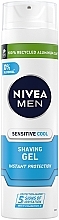 Охолоджувальний гель для гоління для чутливої шкіри "Миттєвий захист" - NIVEA MEN Sensitive Cool Barber Shaving Gel — фото N1