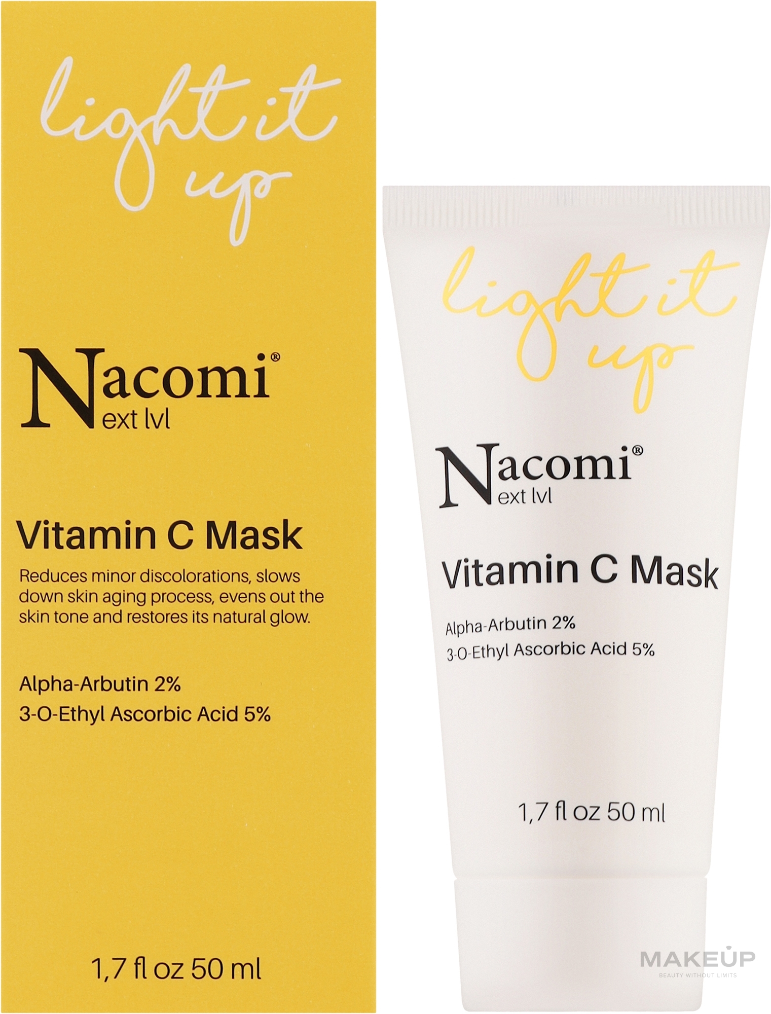 Освітлювальна маска з вітаміном С - Nacomi Next Level Vitamin C Mask — фото 50ml