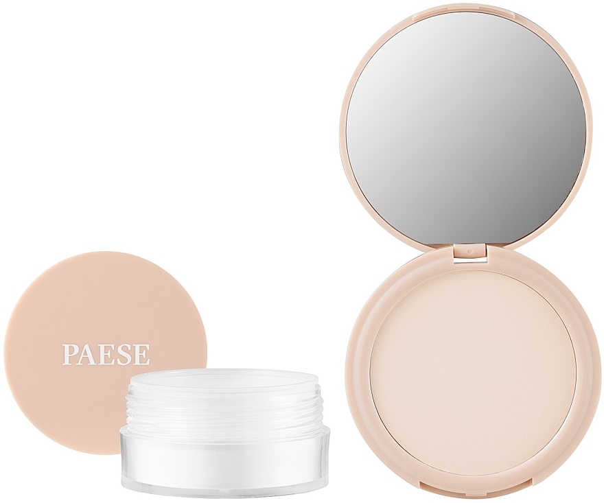 Набір - Paese Puff Cloud Set (pressed/powder/9.5g + loose/powder/5.3g) — фото N3