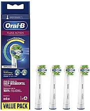 Парфумерія, косметика Змінна насадка для електричної зубної щітки, 4 шт. - Oral-B Floss Action Clean Maximiser