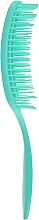 Щетка для волос массажная, скелетон "Flexi", 24 см, бирюзовая - Titania — фото N3